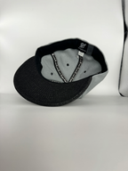 CaliBear and Salmon gray and black limited edition fitted hat — underside