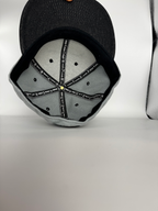 CaliBear and Salmon gray and black limited edition fitted hat — interior
