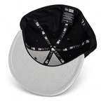 CaliBear and Salmon fitted hat interior and silver bill