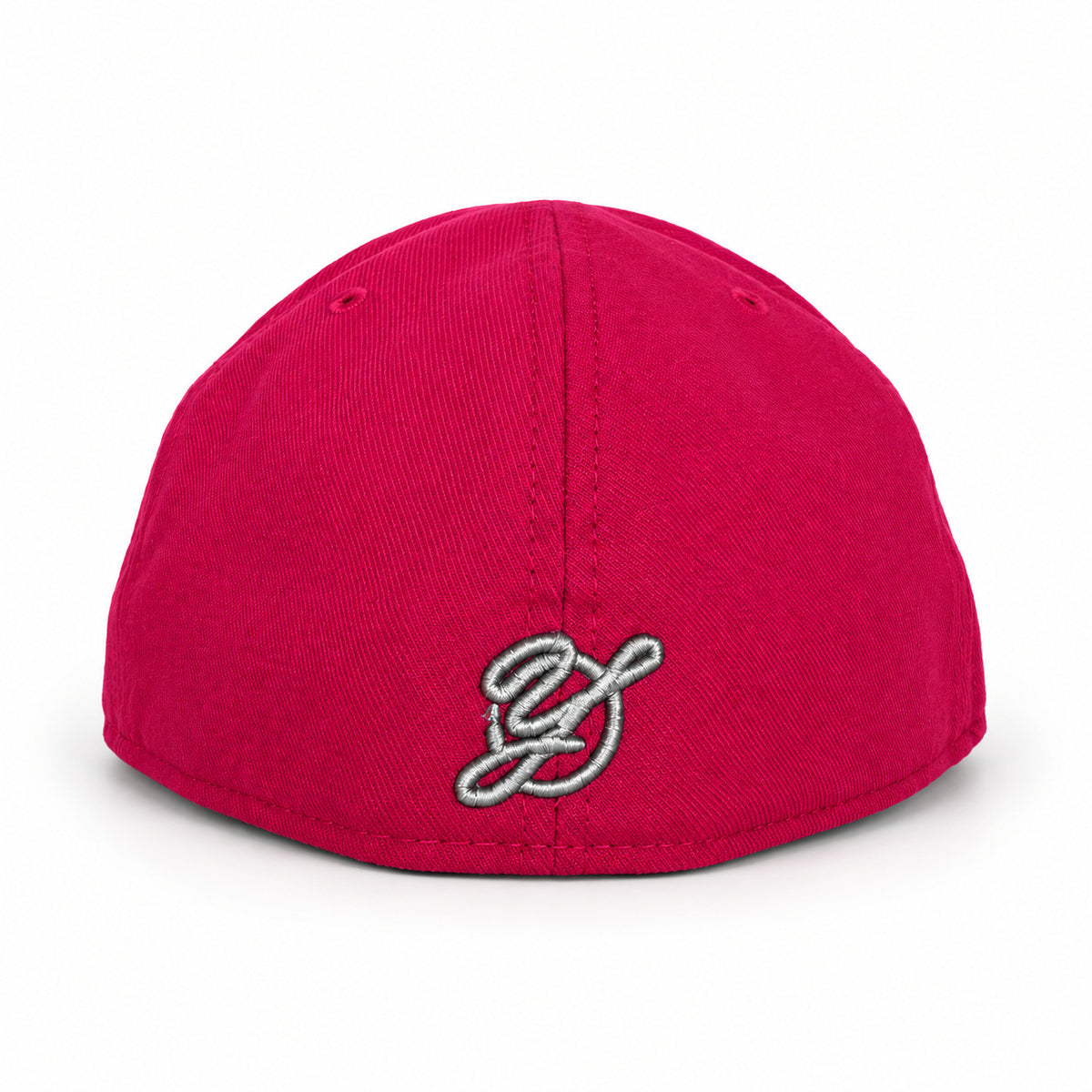 Pink California Quail New Era 59FIFTY fitted hat, back view