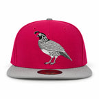 Pink California Quail New Era 59FIFTY fitted hat, front view