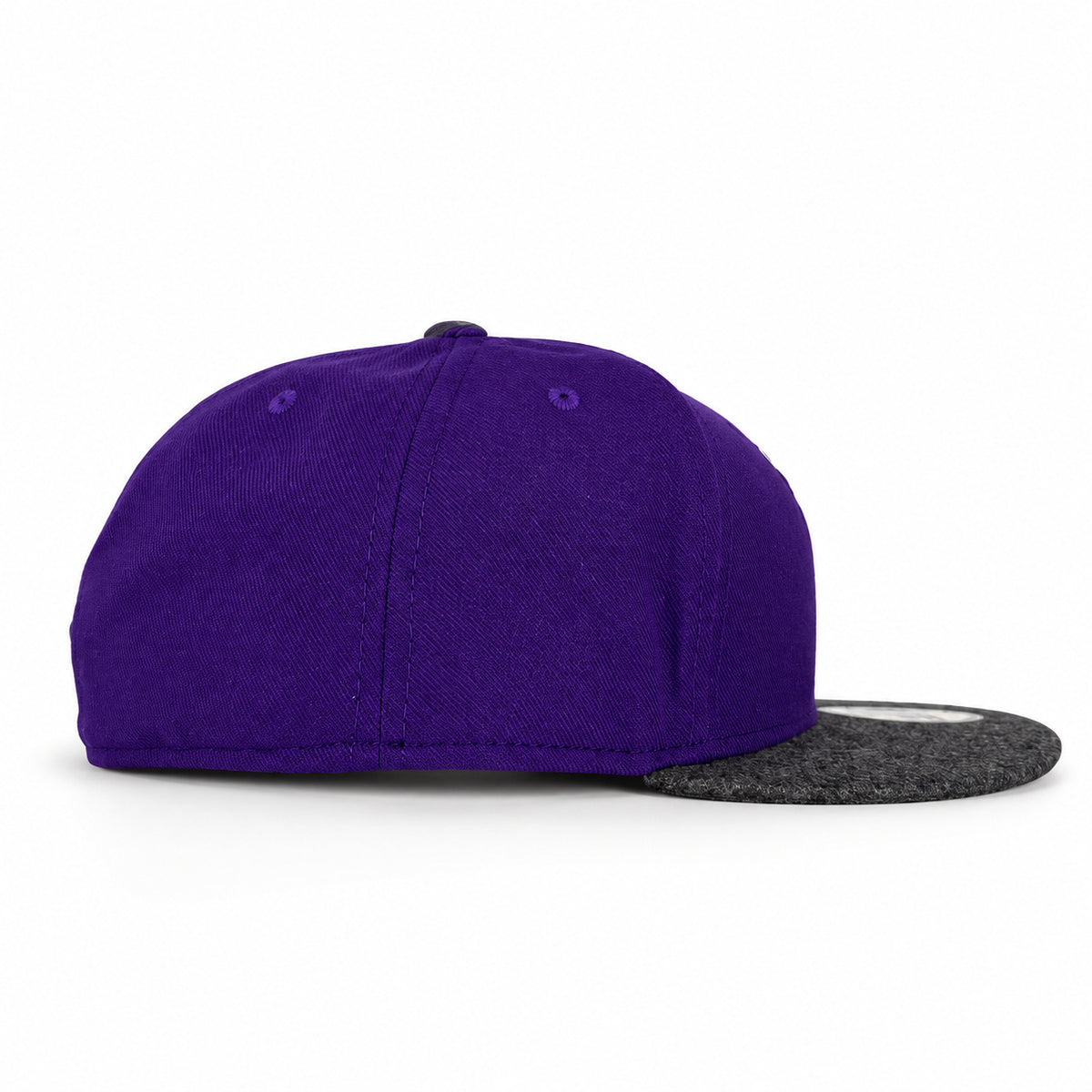 Purple California Quail New Era 59FIFTY fitted hat, side view