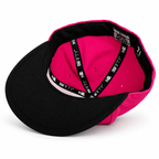 Silverback pink and black fitted hat, interior view