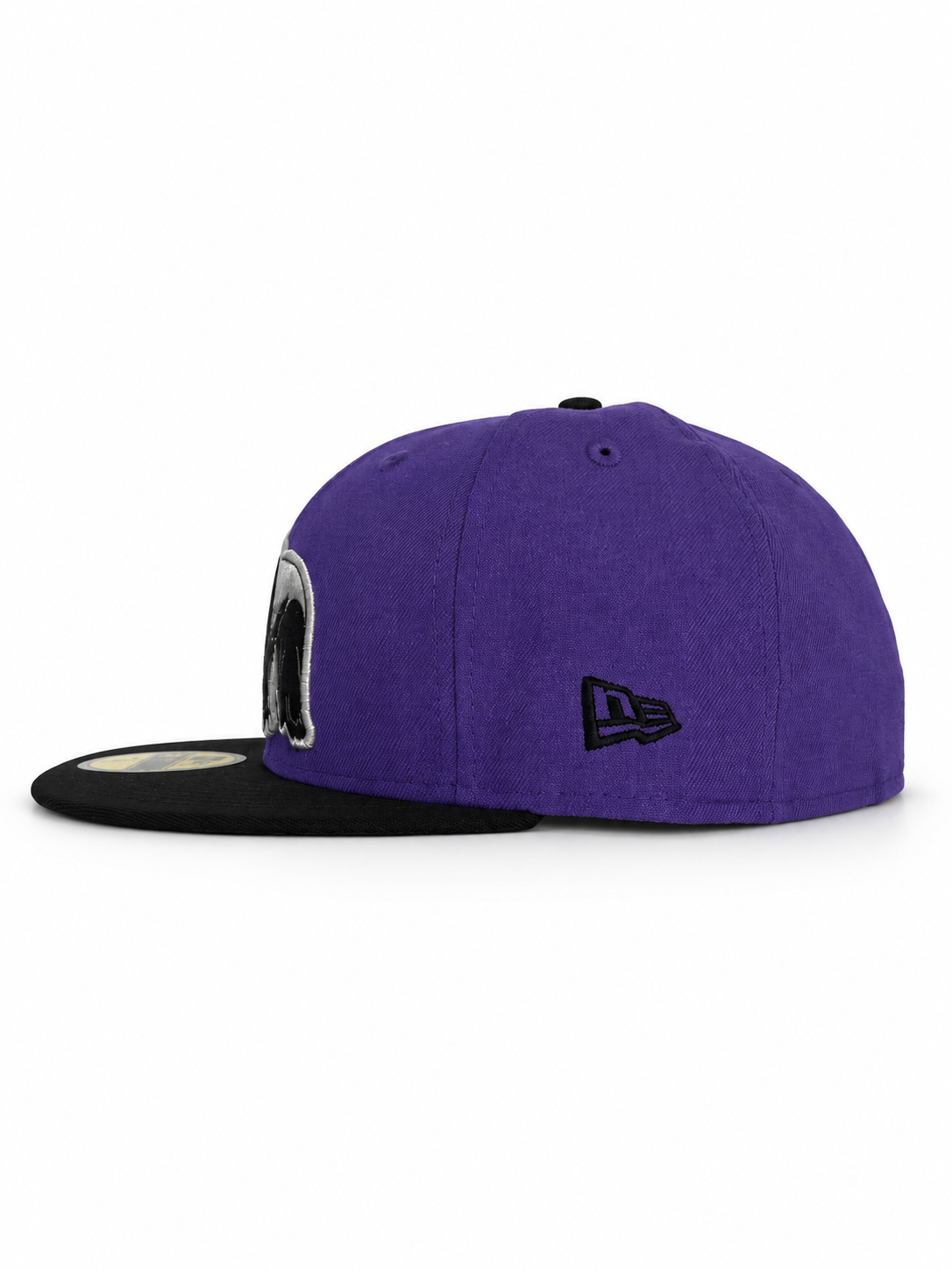 Purple Silverback fitted hat, New Era side logo