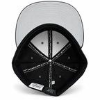 Black-on-black corduroy Yofi fitted hat, interior view