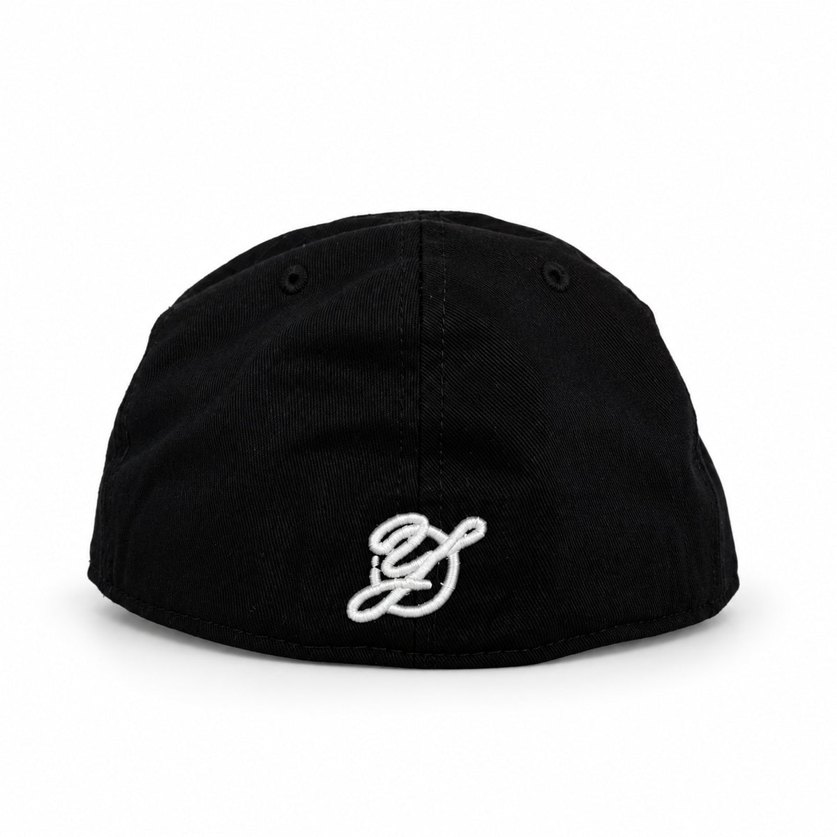 Black Dove New Era 59FIFTY fitted hat, back view