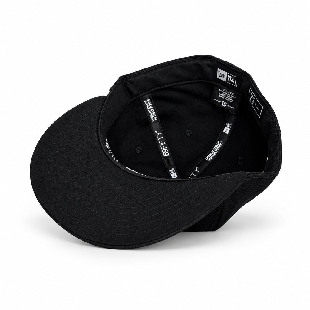 Black Dove New Era 59FIFTY fitted hat, interior view