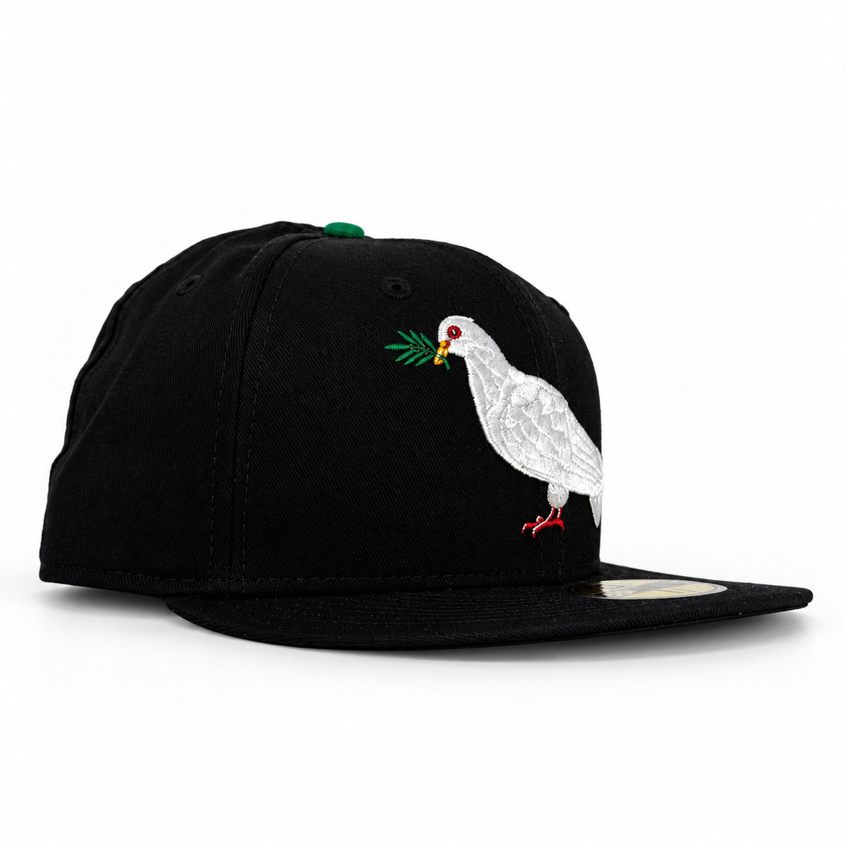 Black Dove New Era 59FIFTY fitted hat, three quarter view