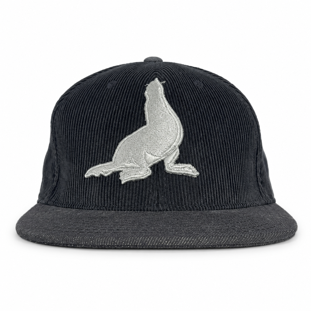 The Seal of San Francisco corduroy snapback — front