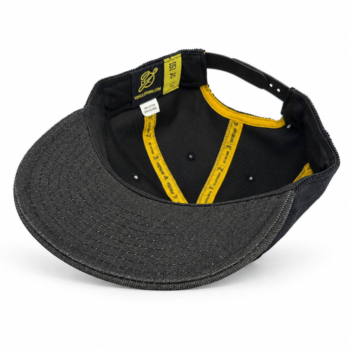 The Seal of San Francisco corduroy snapback — interior