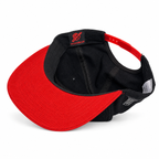 Interior view showing red underbrim and Yofi label